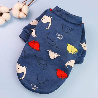 Suéter de Dos Patas con Estampado de Dibujos Animales y Forro de Terciopelo para Mascotas - Image 14