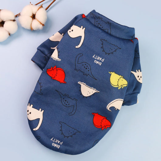 Suéter de Dos Patas con Estampado de Dibujos Animales y Forro de Terciopelo para Mascotas - Image 14