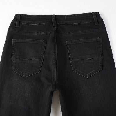 Jeans Rotos con Parches Elásticos de Moda - Image 14
