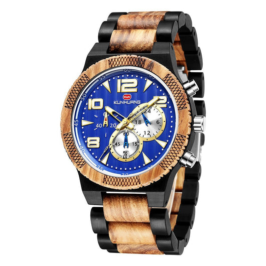 Reloj de Hombre Kunhuang con Esfera Grande, Movimiento Multifunción y Luz Nocturna - Image 12
