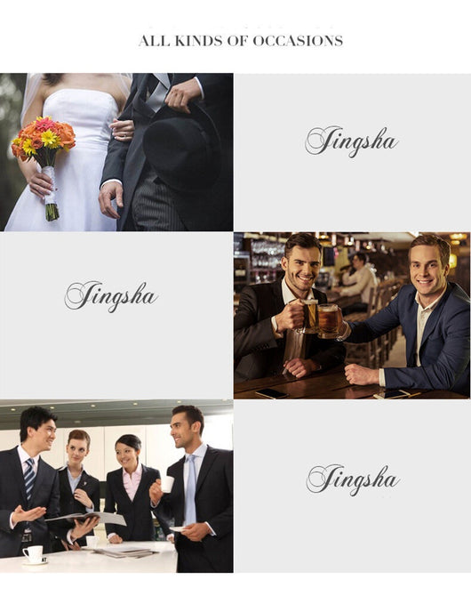 Traje de Novio Tres Piezas Color Sólido Premium - Image 14