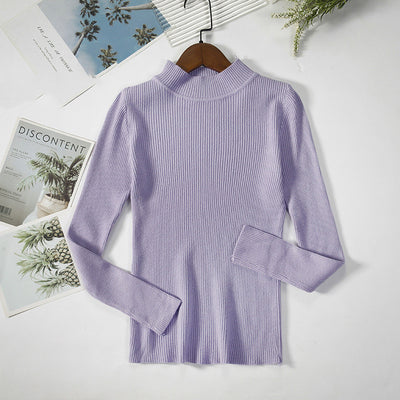Suéter Cuello Alto Otoño Mujer - Pullover Elegante - Image 15