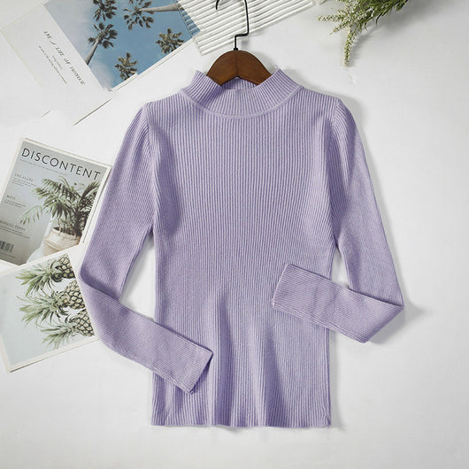 Suéter Cuello Alto Otoño Mujer - Pullover Elegante - Image 15