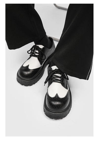 Zapatos de Cuero Casual con Tallado Brogue para Hombre - Image 9