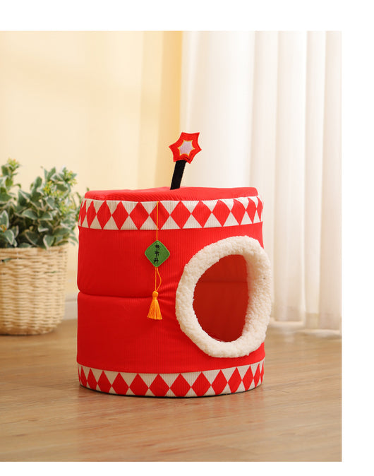 Cama Térmica para Gatos Caja de Regalo Festiva Persimón de la Suerte - Image 11