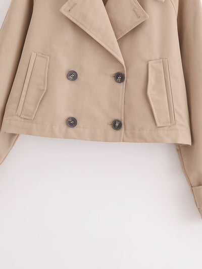 Gabardina Francesa Elegante para Mujer - Abrigo de Manga Larga Estilo Europeo - Image 14
