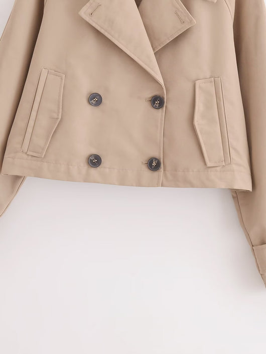 Gabardina Francesa Elegante para Mujer - Abrigo de Manga Larga Estilo Europeo - Image 14