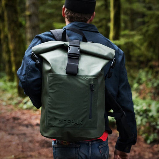Mochila Hidratación Doble Compartimento Impermeable con Cierre