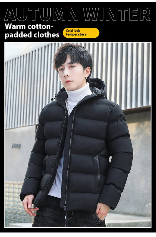 Abrigo Acolchado con Capucha para Hombre - Forro Polar Otoño Invierno - Image 12