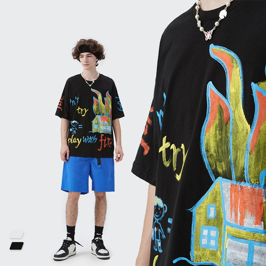 Playera Manga Corta Street Crayon para Hombre - Image 3