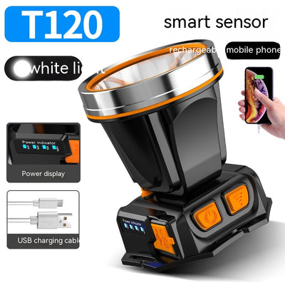 Lámpara Frontal LED de Alta Potencia con Sensor Remoto - Impermeable para Pesca y Camping - Image 14