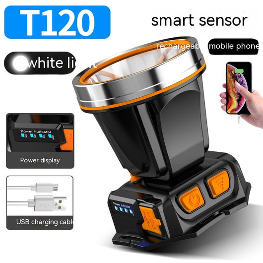 Lámpara Frontal LED de Alta Potencia con Sensor Remoto - Impermeable para Pesca y Camping - Image 14