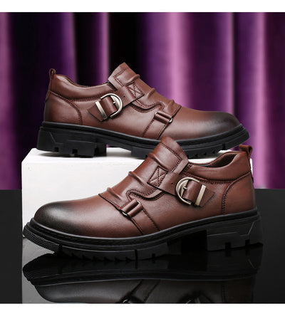 Zapatos de Cuero Genuino para Hombre con Suela Gruesa Reforzada - Image 7