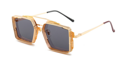 Gafas de Sol Steampunk Vintage Calado Metal para Hombre - Image 15