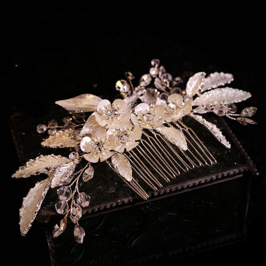 Peine Artesanal para Novia - Accesorio Elegante para el Cabello - Image 9