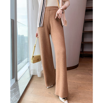 Pantalón Skinny de Lana con Pierna Ancha para Mujer - Image 9