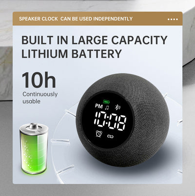 Reloj Despertador Multifuncional con Luz Ambiente, Ruido Blanco y Parlante Bluetooth - Image 8
