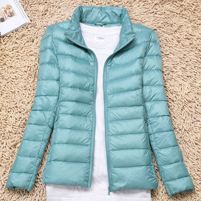 Chaqueta Acolchada Ligera para Mujer con Cuello Alto - Image 21