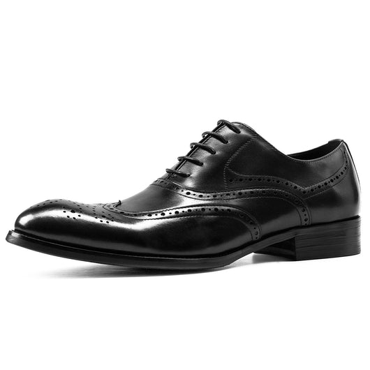 Zapatos de Cuero Nobuck para Hombre - Estilo Ejecutivo Inglés con Grabados Brogue - Image 5