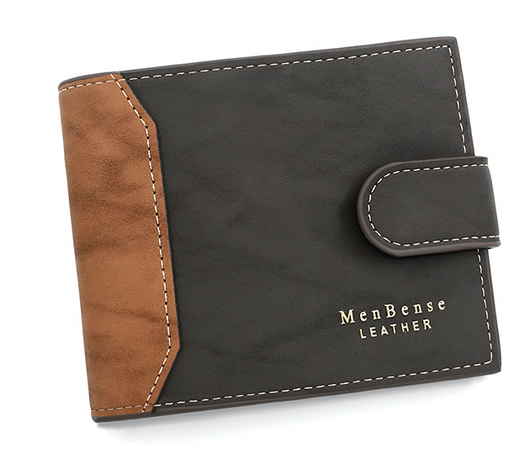 Billetera Corta para Hombre Edición Coreana con Cierre Dorado - Image 21