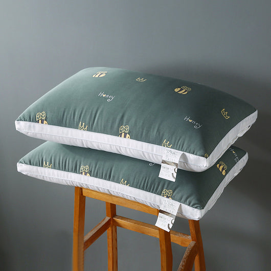 Funda de Almohada de Algodón Puro con Relleno de Plumas y Bordado 3D - Image 11