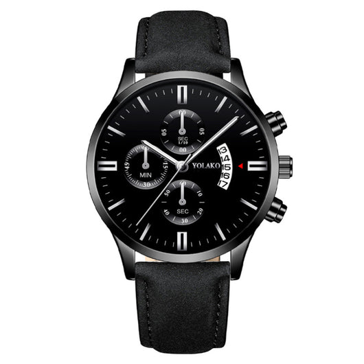 Reloj de Pulsera Cuarzo para Hombre con Tres Esferas y Seis Agujas - Image 2