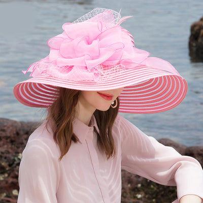 Sombrero de Organza Elegante para Dama - Image 7