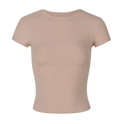 Playera Ajustada de Manga Corta para Mujer - Diseño Slim Fit Verano - Image 7