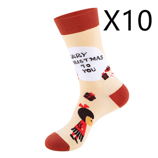 Medias Navideñas con Diseño de Papá Noel y Muñeco de Nieve - Image 20