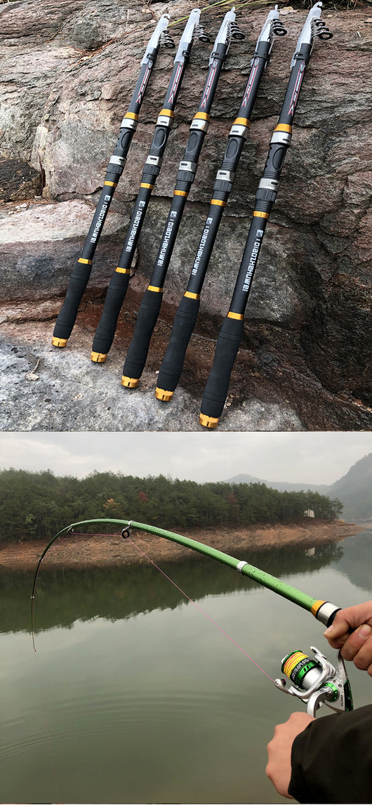 Caña de Pesca Telescópica para Carpa 2.1M-3.6M Fibra de Carbono FRP - Image 12