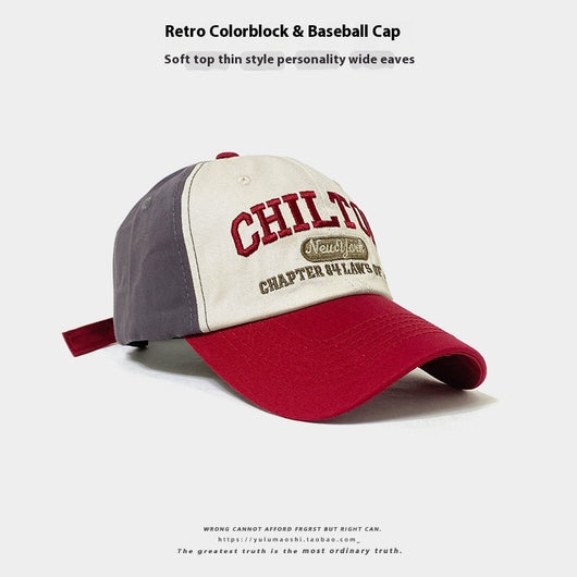 Gorra de Béisbol Retro con Combinación de Colores para Bebé - Protección Solar Verano - Image 8