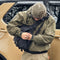 Chaqueta Impermeable y Cortavientos con Capucha para Hombre y Mujer