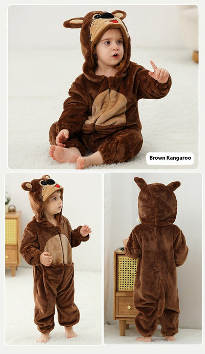 Pijama Enterizo de Franela con Diseño Animal para Bebé - Image 23