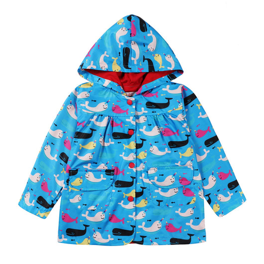 Chaqueta Impresa con Capucha para Niños - Abrigo Outdoor Resistente - Image 31