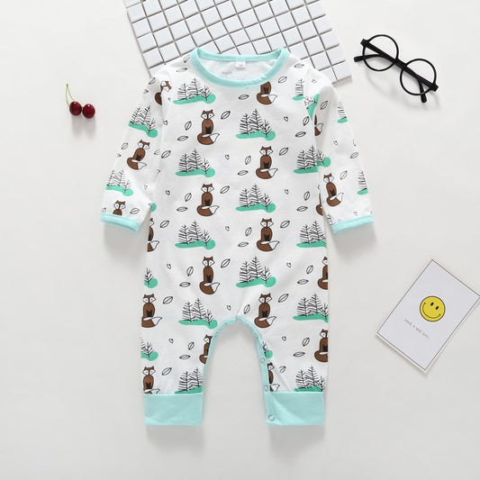 Enterizo de Manga Larga con Estampado Infantil para Bebé Otoño