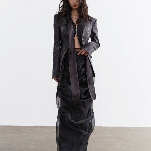 Chaqueta Punk Cuero PU Efecto Ahumado con Capas Desmontables - Image 11