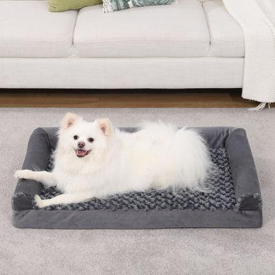 Sofá Cama Desmontable para Mascotas con Terciopelo Embossed y Espuma