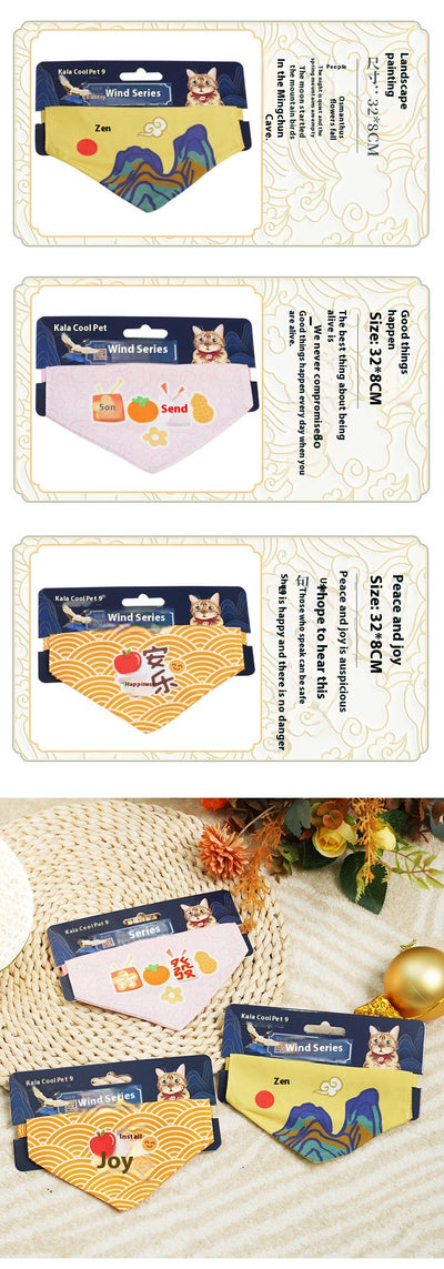 Pañoleta Triangular Ajustable para Mascotas - Accesorios Decorativos - Image 19