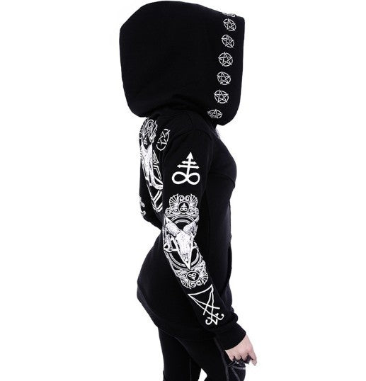 Sudaderas Estampadas Gothic Punk para Mujer - Manga Larga - Image 2