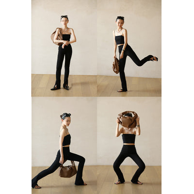 Pantalones Bootcut con Abertura Lateral - Tela Suave y Delicada - Image 16