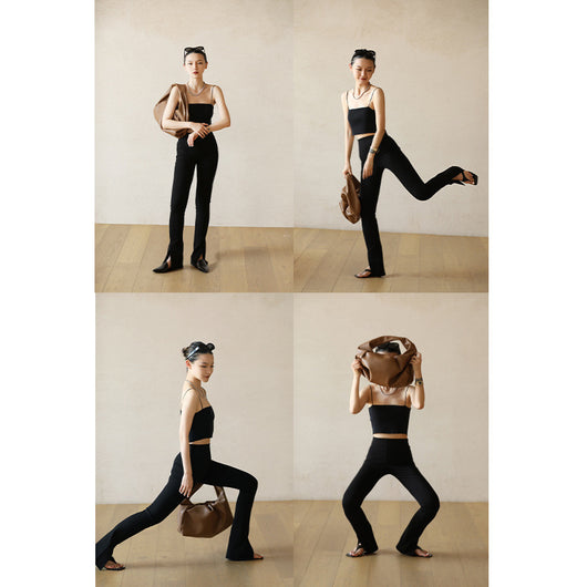 Pantalones Bootcut con Abertura Lateral - Tela Suave y Delicada - Image 16