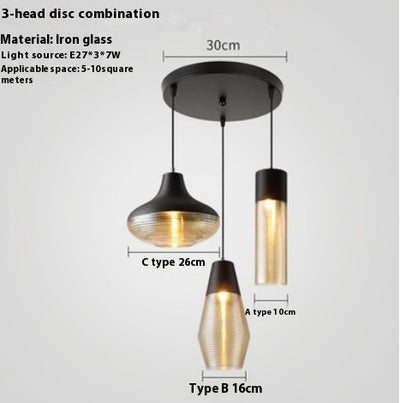 Lámpara Colgante de Cristal Moderna para Cafeterías y Restaurantes - Image 10
