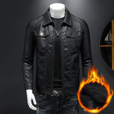 Chaqueta Biker Slim Fit Casual para Hombre - Diseño Minimalista - Image 10