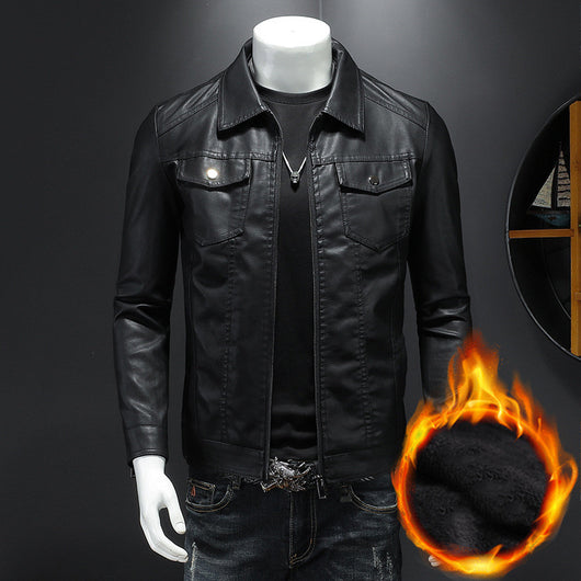 Chaqueta Biker Slim Fit Casual para Hombre - Diseño Minimalista - Image 10