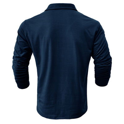 Camisa Clásica de Manga Larga Estilo Europeo para Hombre - Image 40