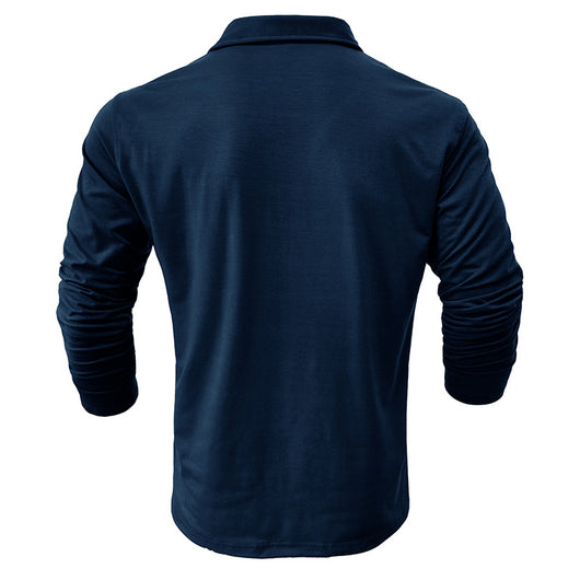 Camisa Clásica de Manga Larga Estilo Europeo para Hombre - Image 40