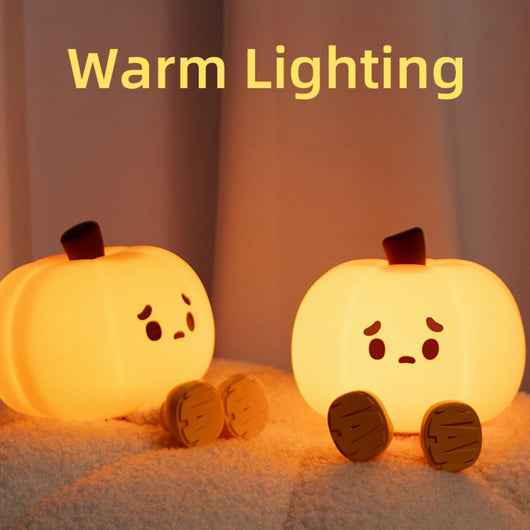 Lámpara Nocturna Infantil Calabaza - Luz Suave para Dormir - Image 2