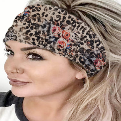 Accesorio para Cabello con Estampado Leopardo Lavado - Ala Ancha Tendencia Internacional