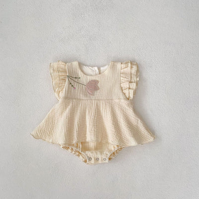 Vestido Princesa Niña Verano con Bordado Coreano - Enterizo Elegante - Image 18