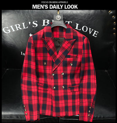 Blazer Slim Fit Cuadros para Hombre - Versátil para Negocios - Image 14